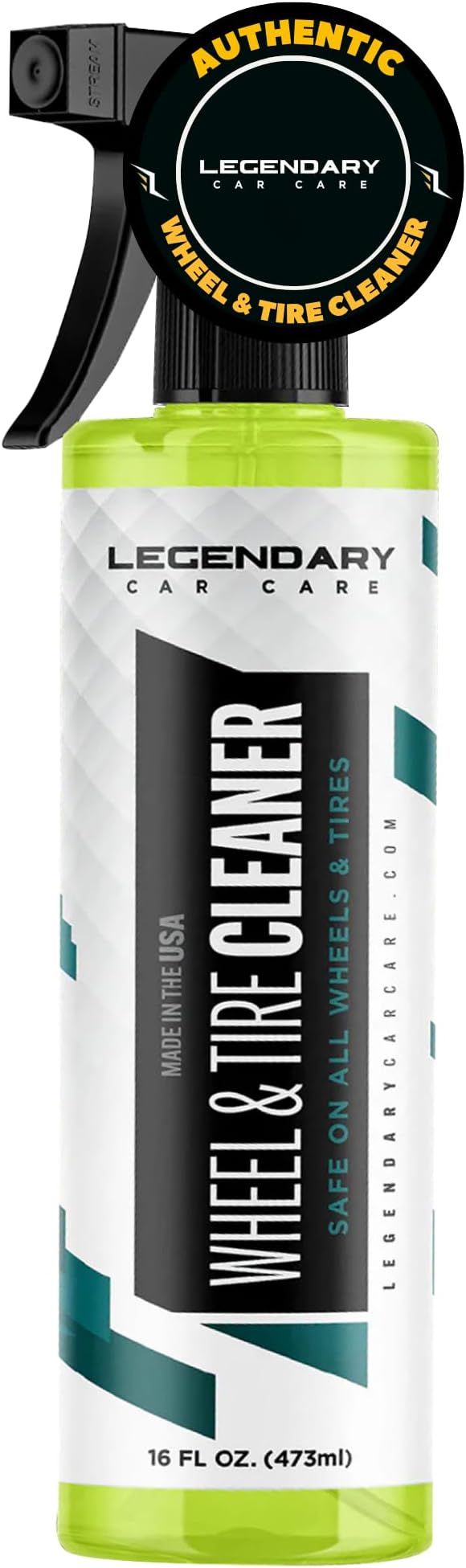 Legendary Wheel & Tire Cleaner Spray 16oz - Deep Cleaning Formula for All Wheel & Rim Finishes - Removes Brake Dust, Dirt & Grime