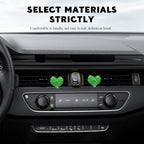 4PCS Bling Heart Air Vent Clips, Car Air Freshener for Women, Air Fresheners Diffuser Clip Charm, Car Air Conditioning Outlet Clip Decorative Accessory for Women Girls (Green, Style1)