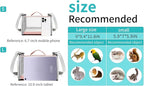 Guinea Pig Carrier Travel Small Animal Bag Lizard Bird Rabbit Cage Squirrel Breathable Bag Portable Hamster Pet Hangbag (Small, Pink)