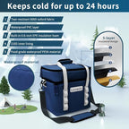 Lisa Lunch Soft Cooler 20/36 Can, Insulated Bag Portable Ice Chest Box for Lunch, Beach, Drink, Beverage, Travel, Camping, Picnic, Car, Trips, Cooler Leak-Proof