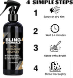 Wheel Cleaner, Aluminum Cleaner, Rim & Wheel Cleaner Spray, Removes Brake Dust & Grime, Brake Dust, Non-Acidic Tire Cleaner, Purple Color Changing, 10 fl oz (1PCS)