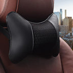 Car Neck Pillows Both Side Pu Leather 2 Pack Car Headrest Pillow for Most Cars Driving Seat Breathable Automotive Neck Support Adjustable Cute Auto Neck Pillow Neck Shoulder Pain Relief for Travel