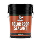 Liquid Rubber Color Roof Sealant- Elastomeric Waterproof Coating for Flat, Low-Slope & Metal Roofs, Flexible UV-Stable Membrane, Beige, 5 Gallon