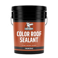 Liquid Rubber Color Roof Sealant- Elastomeric Waterproof Coating for Flat, Low-Slope & Metal Roofs, Flexible UV-Stable Membrane, Medium Brown, 5 Gallon