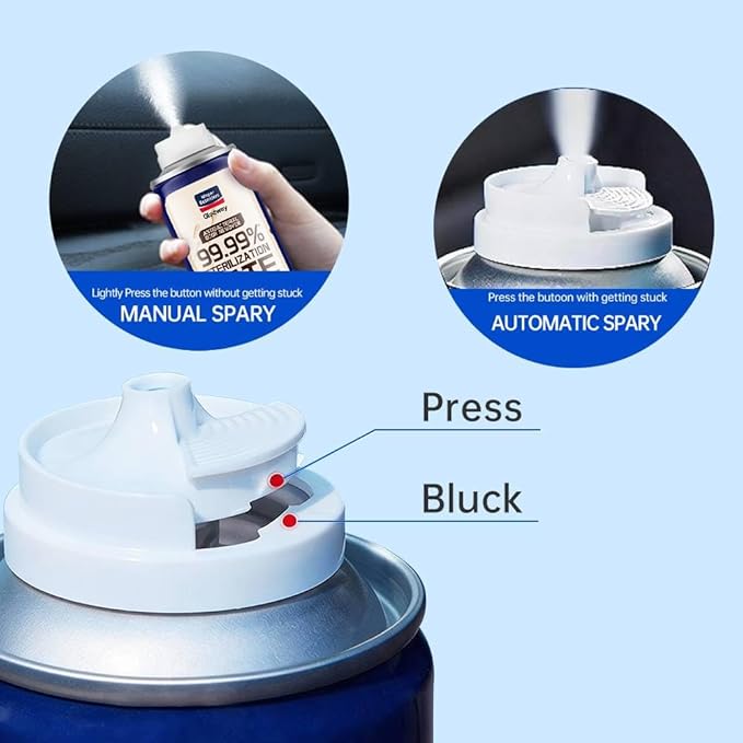 GLODWAY Car Air Freshener Spray, Cappuccino Scent, 6 OZ Odor Eliminator,4 Pack, for Cars, Trucks, RVs, Home