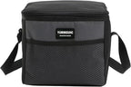 6 Can/5L Lunch Bag for Women Men Portable Lunch Box Small Cooler Bag Soft Collapsible Reusable Insulated Lunch Tote for Everyday Work Travel (Grey)