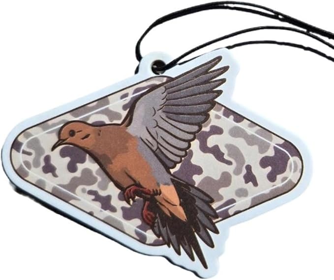 ThatsRad Car Air Freshener Duck Fly Fishing Fish Hunting Stocking Stuffer (One Size, Dove Camo)