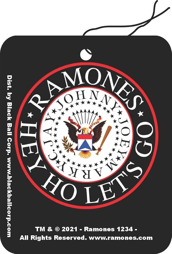 Ramones Eagle Logo Road Rage Air Freshener - Vanilla Scent