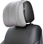 Premium Car Headrest Pillow Suede Memory Foam Neck Support for Drivers Ergonomic Auto Pillow with Slow Rebound Comfort