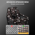 Dog Car Seat for Small Dogs Under 30 lbs - Easy to Clean, Dirt Resistant & Anti-Scratch Durable with Storage Pockets, Compatible with Dog seat Belt, Cold Pat Optional(Coffee)