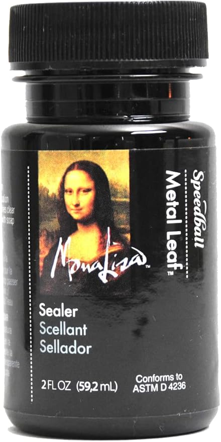 Speedball 10218 Mona Lisa Water-Based Sealer For Metal Leafing Projects – Clear, Fast Drying, Sealant - 2 Ounces