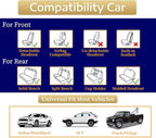 Auto Car Seat Covers Accessories Front Seat Leather Cushion Protector Breathable Waterproof Seat Cover for Cars Universal Fit (Black, Front Pair)