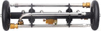 DUSICHIN Undercarriage Cleaner Water Broom Pressure Washer Attachment, 16 Inches Undercarriage Washer, Pressure Washer Underbody Cleaner 4 Extension Wands 4 nozzles for Garden Hose Too DUS3202