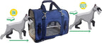 6-in-1 Sturdy Pet Carrier Backpack, Front Pack, Shoulder Bag, Pet Hand Bag, Car Seat Crate, Soft-Sided pet Carrier, Small Animal Travel Carrier, Airline Approved, Size Small for Pets 14-16" Long