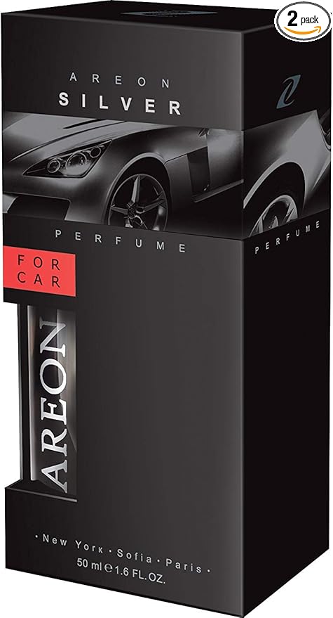 Areon Air Freshener Car Perfume (2, Silver)