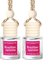 Hanging Car Air Freshener, Long Lasting Scent, Cute Air Fresheners for Women, 2 Pack Non-Toxic Essential Oil Diffuser, Made in USA