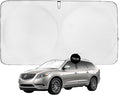 Windshield Sun Shade -Certified 99.87% UVB & 99.02% UVA Car Sun Shade. Award Winning Sunshade - Patented Technology | Compatible for Buick Enclave (2010-2017) | Car Shades by Kinder Fluff