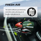 P-40 Fighter Plane Car Vent Decor,Creative Air Vent Clips Fit for Horizontal/Vertical Air Vents,P-40 Warhawk Car Airs Freshener with Rotating Propeller as Cool Gifts for Men