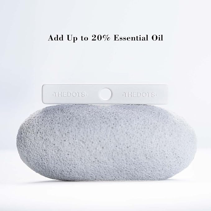 THEDOTS Car Vent Clip Air Freshener, Grey Magnetic Slide Diffuser, 2 Refills Moroccan Mint Tea, Long Lasting Car Fresheners Auto Gift