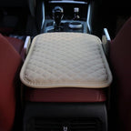 KAELTHAS Car Center Console Cushion Armrest Cover with 2 Storage Bags (Beige,Mid-Size)