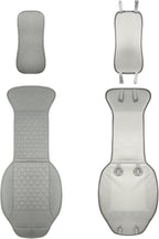 West Llama Linen Car Seat Covers-Breathable & Soft-Front Car Seat Protector Universal Fit 90% Cars,SUVs,Trucks,Diamond Pattern-1Pair,Gray