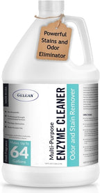 Multi-Purpose Probiotic Enzyme Cleaner, Made in USA - Pet Stain and Odor Remover - Concentrated - Professional & Home Strength Drains, Floors, Bathrooms, Toilets Trash Can, (1 gallon, Fresh fragrance)