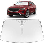 Proadsy Windshield Sun Shade for Cadillac CT4 2020-2026 Foldable Front Sunshade Protector Sun Visor Blocks UV Rays Keep Car Cooler Accessories
