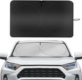 YUGUANG Car Windshield Sun Shade, Blocks Heat and Sun, Keep Cars Interior Cool, Foldable 240T Thickened Automotive Sunshade Cover for Car SUV Truck Front Windshield (59''x 31.5'')