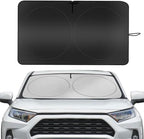 YUGUANG Car Windshield Sun Shade, Blocks Heat and Sun, Keep Cars Interior Cool, Foldable 240T Thickened Automotive Sunshade Cover for Car SUV Truck Front Windshield (59''x 31.5'')