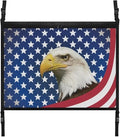 Eagle USA Flag Car Roof Storage Bag Car Seat Organizer Roof Storage All Car Storage Organizers Large Capacity Storage for Small Items