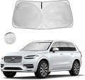 Windshield Sun Shade for Volvo XC90 2016-2025 2026 Custom Fit Front XC-90 Window Sunshade Fodable Car Sun Visor UV Protector Heat Shield Cover, Keep Car Cool Accessories