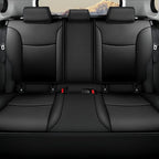 AOMSAZTO Custom Fit for Toyota Corolla LE 2023 2024 2025 2026 Faux Leather Car Seat Covers Full Set Compatible Airbag Car Seat Protector Black (Black, 2023-2026 Corolla LE)
