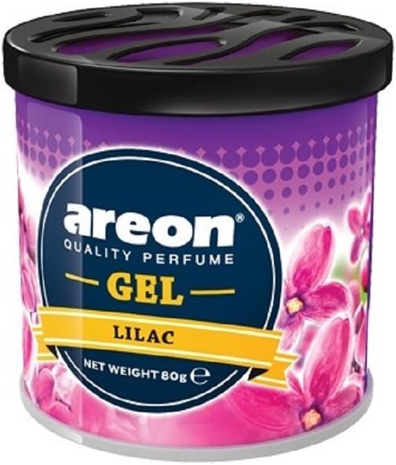 AREON GCK11 Car Perfume GEL Air Freshener Long Lasting Scent for Car or Home Odor Eliminator - LILAC