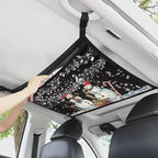Musical Snowman Auto Seat Storage Hanging Bag Multi-Purpose Seat Organizer for Vehicle Passenger Seat Organization and Storage One Size