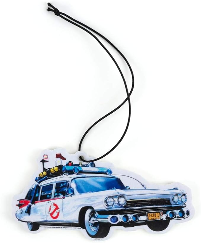Ghostbusters ECTO-1 Car Air Freshener | Air Freshener For Cars Designed Like ECTO-1 | Official Ghostbusters Car Fragrance | Ghostbusters Movie Series Collectibles | New Car Smell