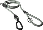 PawsPassion Rope Dog Leash 6 FT, 2-in-1 Heavy Duty Dog Leash with Seat Belt Buckle, Tangle Free 360ｰ Swivel Aviation Aluminum Carabiner, All Metal Hardware, Alloy O-Ring (Seabreeze)