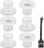LT-117C Filters Replacement Compatible with KMM LT-117C Handheld Car Vacuum Cleaner - HEPA Vacuum Filter - 6 Pack