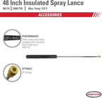Simpson Cleaning 80179 Universal 48-Inch Insulated Pressure Washer Wand threaded for Hot and Cold Water use up to 5000 PSI