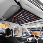 Car Roof Storage Bag Camouflage Flag Print Car Roof Seat Organizer All Car Storage Organizers Inner Car Accessories Compatible with Most Vehicles