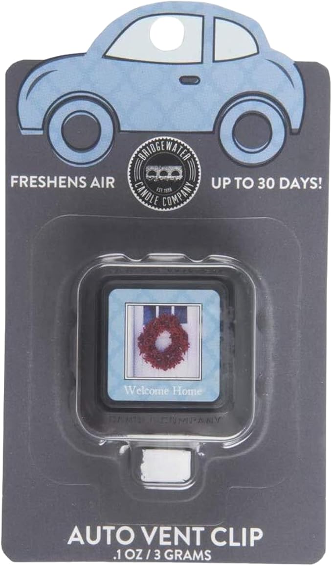 Bridgewater Candle Highly Fragranced Car Air Freshener Auto Vent Clip