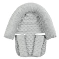 Baby Carseat Headrest and Strap Covers,Baby Carseat Head Support & Carseat Neck Cover,Infant Head Support Pillow, Toddler Headrest Pad for Carseat Strollers Carrier,Grey