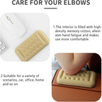 2PCS Car Arm Rest Elbow Pads,Comfortable Car Arm Rest Cushion with Memory Foam Pad for Arm Support,Universal Car Interior Accessories Car Door Armrest Pad (Beige)