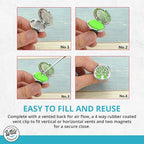 Wild Essentials Dog Paw Essential Oil Car Vent Diffuser, Stainless Steel Locket Pendant with 8 Color Refill Pads, Customizable Color Changing Air Freshener for Aromatherapy