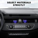 4PCS Bling Heart Air Vent Clips, Car Air Freshener for Women, Air Fresheners Diffuser Clip Charm, Car Air Conditioning Outlet Clip Decorative Accessory for Women Girls (Blue, Style1)