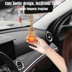 Car Air Freshener | Automotive Scents | 45-Days Long-Lasting Keep Fragrance | Automobile Hanging Diffuser Bottles | Remove Auto Odor Fresh Air for Men Home Deodorizer (Peach)