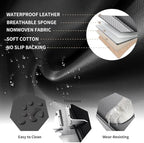 Car Seat Covers Full Set Fit for Buick Envista 2024-2026, Premium Faux Leather Waterproof Car Seat Protectors with Lumbar Support, Breathable Anti-Slip Easy to Install(Black&Gray,Full Set)