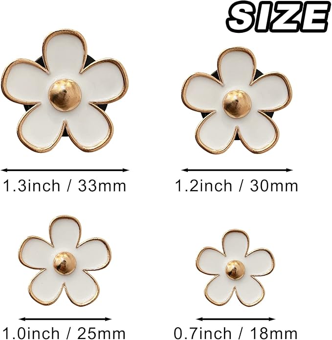 4 Pcs Metal Daisy Air Vent Clips Flower Car Air Freshener Clip Air Conditioning Outlet Clip Bling Charm Car Inter Decor Accessories for Girls Women
