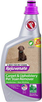 Rejuvenate Bio-Enzymatic Carpet & Upholstery Spot & Stain Remover Odor Remover Simply Spray and Walk Away â€“ Removes Mud, Chocolate, Grass, Pet Stains and More, 32 Fl Oz (Pack of 2)