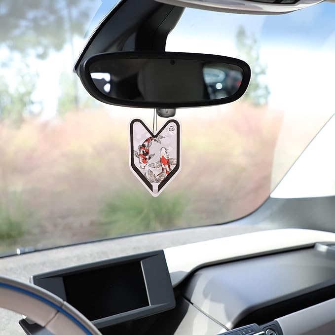 Auto Dynasty TreeFrog YLLS48 Paper Young Leaf Wakaba Hanging Air Freshener for Home Office Car In-Door, Lychee Squash Scent