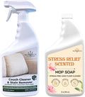 Couch Cleaner and Stain Remover Spray – Professional Strength, Multi-Surface Fabric and Upholstery Cleaner – Pet-Safe, Non-Toxic, Quick-Drying for Couches, Sofas & Car Interiors (COMBO)